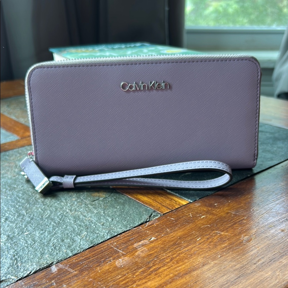 Calvin Klein Lavender Wristlet